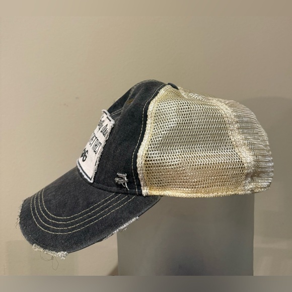 Hold My Drink While I Pet This Dog Hat Distressed Beach Snap Back Baseball Cap - Picture 4 of 6